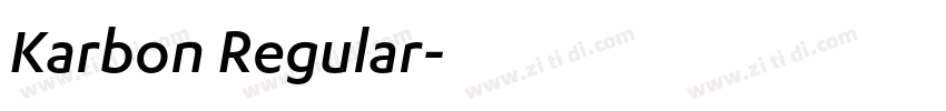 Karbon Regular字体转换